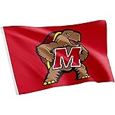 Desert Cactus University of Maryland Flag Terrapins UMD Terps 100% Polyester Indoor Outdoor 3x5 feet Flags (Flag A)