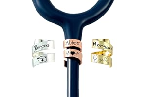 MOSTOP Personalized Stethoscope Name Tag, Custom Stethoscope ID Charm Accessories, Nurses Week/Graduation Gift for Nurse, Doc
