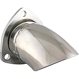 QTP 11300 3" Polished Stainless Exhaust Tip Turndown Adjustable