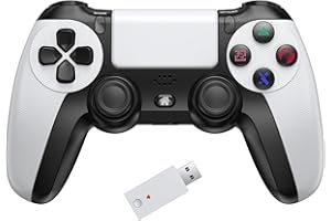 GMVOX Wireless Controller for PS-5, Gaming Controller Supports Turbo, Button Remapping, Programmable Features, Compatible with PS5/PC/PS4/Android/iOS Platforms (PS5 Games Need Pair The 2.4G Adapter)