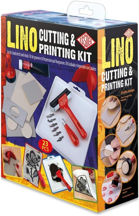 Essdee Lino Cutting and Printing Kit - 22 Pieces *, Multicolored