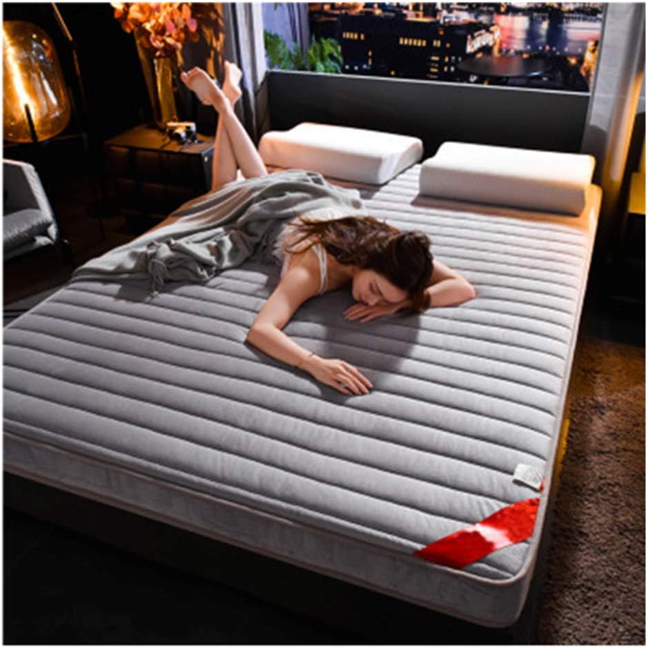Qiongjie Tatami Mattress, Japanese Futon Durable Mattress Thickened Foldable Tatami Mattress Ultra Soft Dormitory Mattress Single Double Futon Floor Mat,10cm,100x200cm/39x79inch