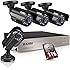 ZOSI 8CH Security Camera System HD-TVI Full 1080P Video DVR Recorder with 4X HD 1920TVL 1080P Indoor Outdoor Weatherproof CCTV Cameras 1TB Hard Drive,Motion Alert, Smartphone, PC Easy Remote Access