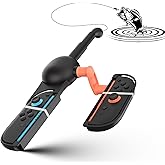 HEATFUN Switch 2 Fishing Rod - Realistic Fishing Game Accessory for Switch 2/Switch/Switch OLED Joycon, Compatible with Bass Pro Shops: The Strike & All Fishing/Hunting Games - 1 Pack