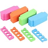 48pcs Sponge Toe Separators Pedicure Set for Nail Polish- Premium Nail Art Painting and Polishing Tool Kit, 4 Funy Color
