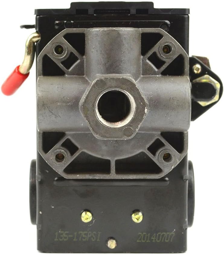 Lefoo Quality Air Compressor Pressure Switch Control 95-125 PSI 4 Port w/Unloader LF10-4H-1-NPT1/4-95-125: Home Improvement
