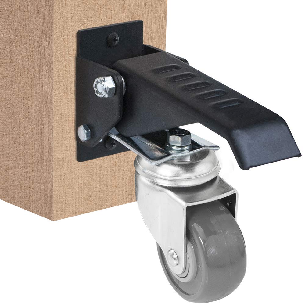 11500 Workbench Caster kit 4 Heavy Duty Retractable casters, Urethane