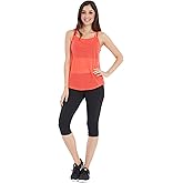 Marika Women's Activewear Mesh Tank Top Workout Shirt, Poppy, L