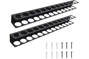 Screwdriver Plier Organizer Wall Mount, Heavy-Duty Metal Tool Holder Rack for Garage, Workshop, Workbench, Tool Chest (2 Pack