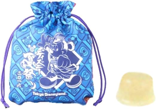 Amazon Co Jp ディズニー ランド 夏祭り 16 レモン ゼリー くずきり 入り 3個 巾着 付き お菓子 お土産 ミッキー ディズニーランド限定 おもちゃ