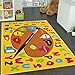 Mybecca Kids Rug Kids ABC Little Artist Area Rug Educational Alphabet Letter & Numbers (3 x 5)