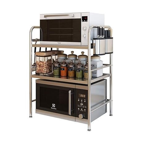 HTTSC Rack de Almacenamiento Cocina de Acero Inoxidable Horno de ...