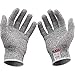 Cut Resistant Gloves - Anti Cutting High Performance Level 5 Protection Food Grade Certified Kitchen and Work Safety Lightweight Breathable Size Medium