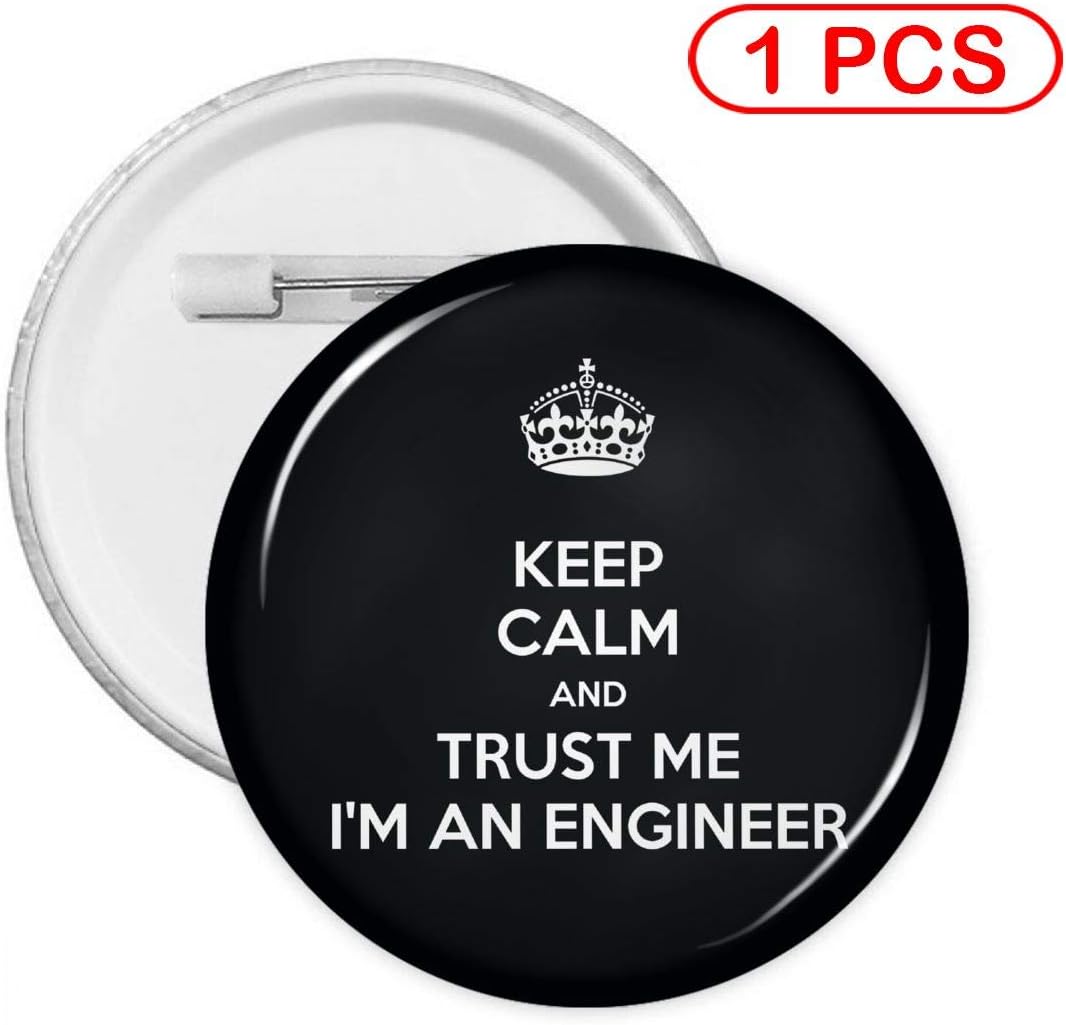Trust Me I'm an Engineer Button Badge, Pin Badges Kit for Crafts Activities Personal Decoration S