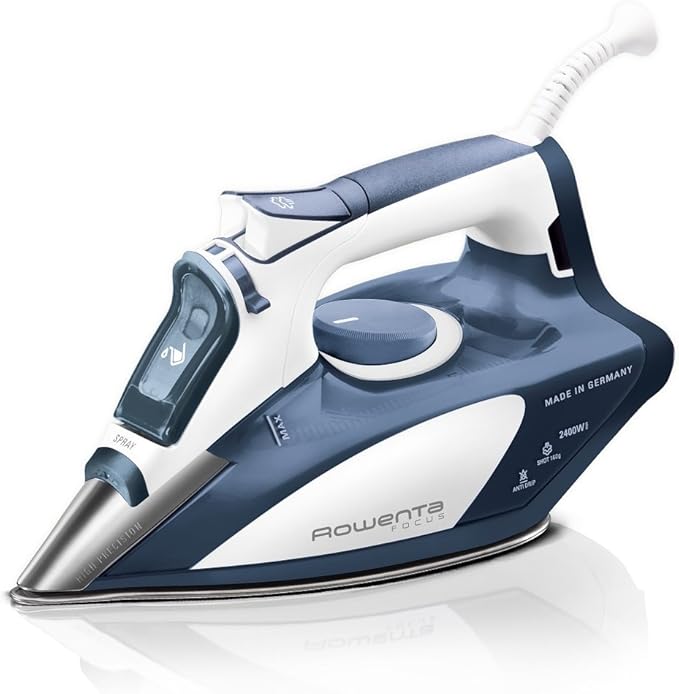 Rowenta Focus Steam Iron DW5110 White and Blue, 2400W, 0.3L Tank