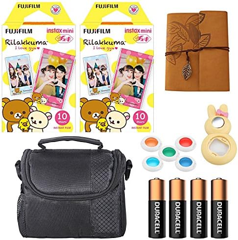 Fujifilm Instax Mini Instant Rilakkuma Character Film, Colorful Lenses, Camera Case, Mini Photo Album and More
