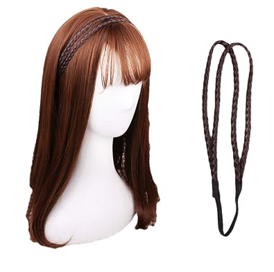 Buy Bonamart A Women Boho Double Layer Leather Braided Headband