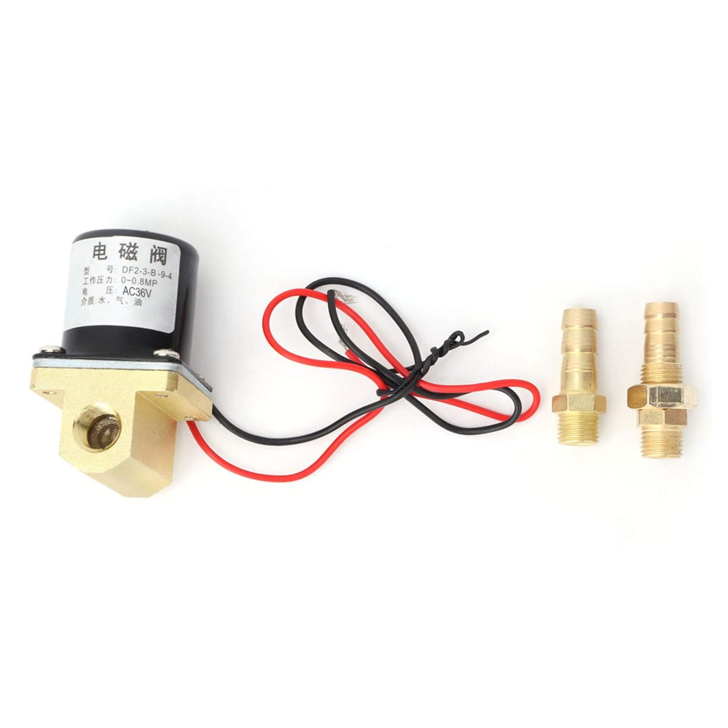 Welding Machine Solenoid Valve 0~0.8mpa 2 Way Brass Electric Solenoid Valve G1/8" Replacement Valve for Water Air Gas Oil(AC36V) - Image 3