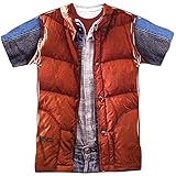Back To The Future Men's Mcfly Vest Sublimation T-shirt White