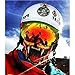 ZIONOR XA Ski Snowboard Snow Goggles for Men Women Anti-fog UV Protection Spherical Dual Lens Design (VLT 25.4% Black Frame Revo Red Lens)