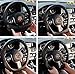 Sulida Steering Wheel Cover Auto Car Silicone Great Grip Anti-Slip Steering Cover for Diameter 36-38cm/13-15inch (black2)