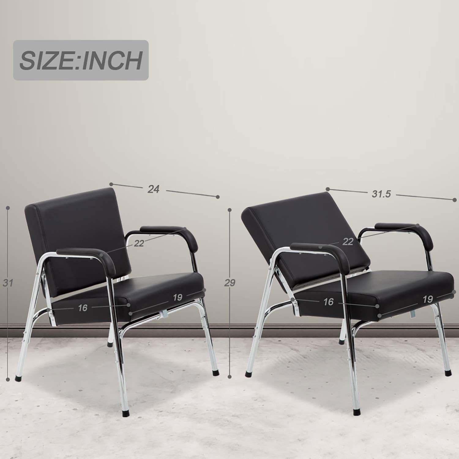 Salon Chair Barber Chair Styling Chair Modern Fashion Auto Recline Chairs Shampoo Styling Hair Cutting Chairs Spa Beauty Salon Equipment Chairs: Kitchen & Dining