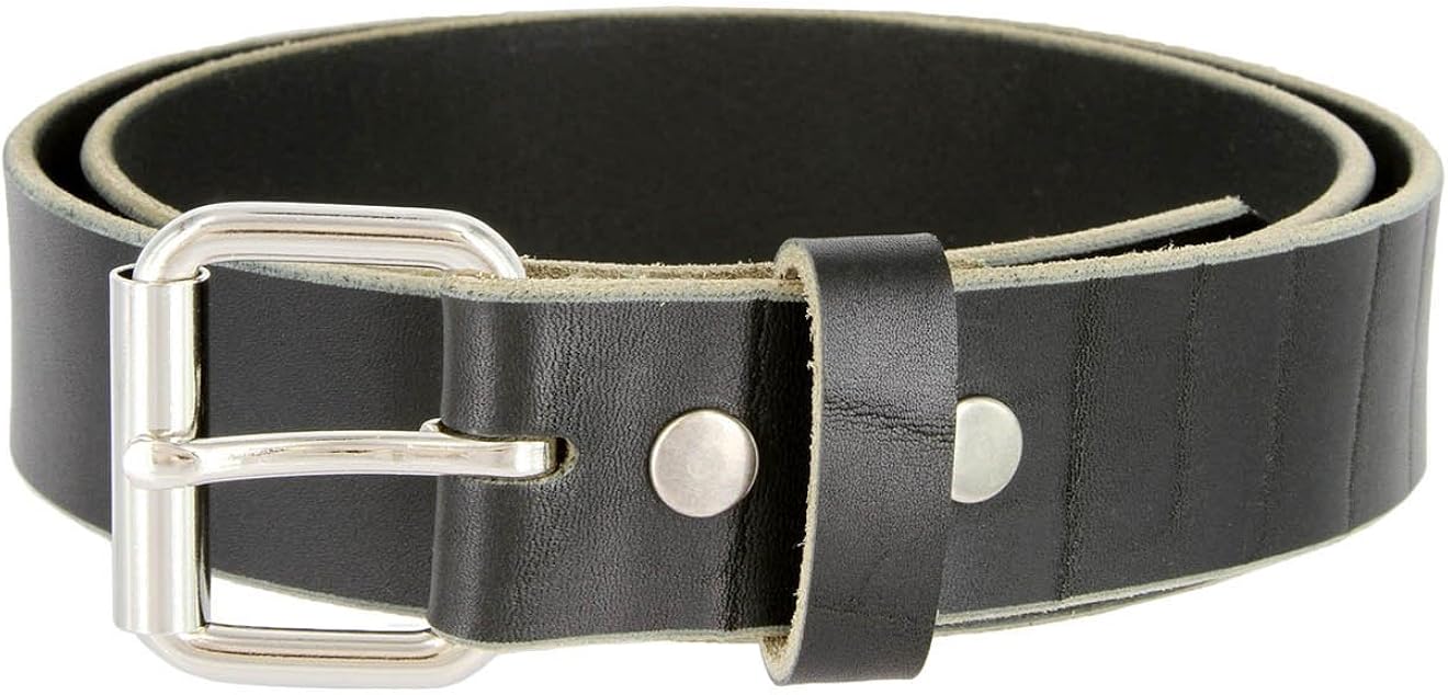 Men's Heavy Duty Genuine Leather Work Belt Amazon.co.uk