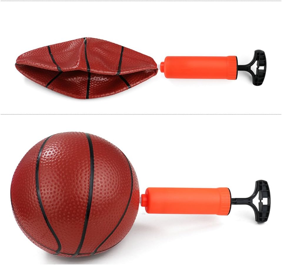 Toddler Basketball Hoop Stand Wall 2-in-1 Basketball Set Kids Portable Height-Adjustable Basketball Goal Toy with Ball Pump Indooll Sets Toy with Ball Pump Indoor and Outdoor Fun Toys 2+ Years Old: Toys & Games