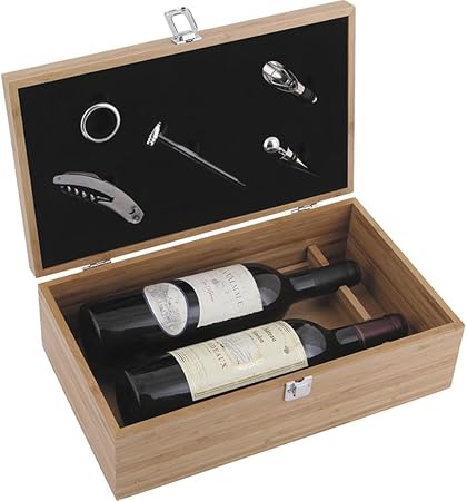 Lujo para botella de vino caja de regalo y juego de herramientas para – Deluxe – Luz lavar