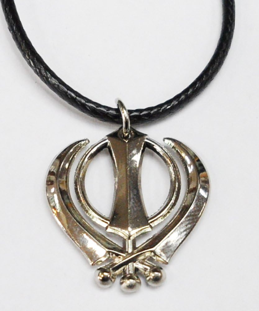 DTF Sikh Khanda Pendants 3D Mini (Silver, Alloy)