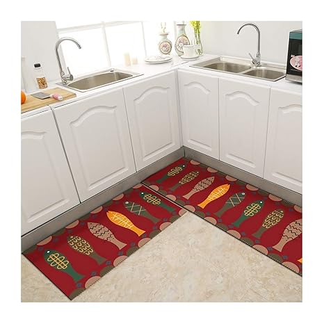 Amazon Com Modern Rectangle Mat For Kitchen Non Slip Absorbent