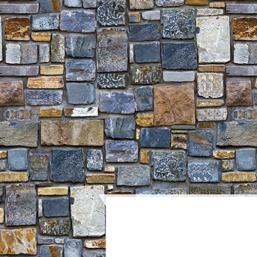 AIWQTO 3d wallpaper stick and peel tile glued waterproof decorative bedroom kids room-A 45x1000cm(18x394inch)