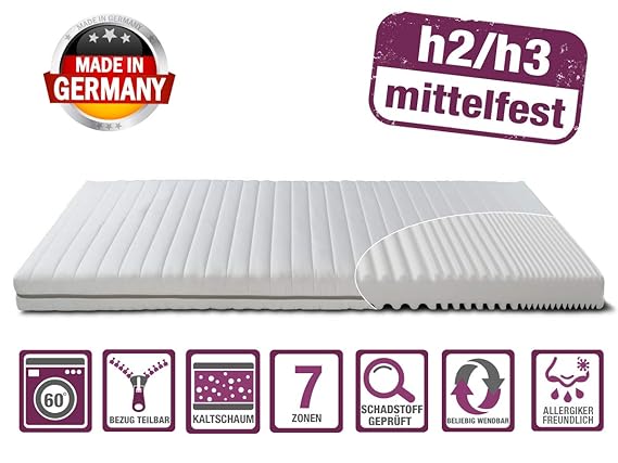 BMM Klassik 19: 1,8 gut | Basic-Matratze für Allergiker und Warmschläfer BMM Klassik 19: 1,8 gut | Basic-Matratze für Allergiker und Warmschläfer