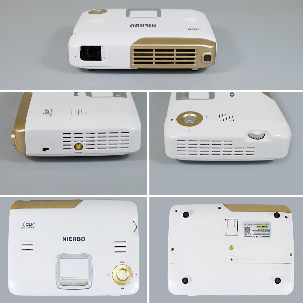 Mini Proyector Interactivo, NIERBO Proyector Movil Full 3D ...