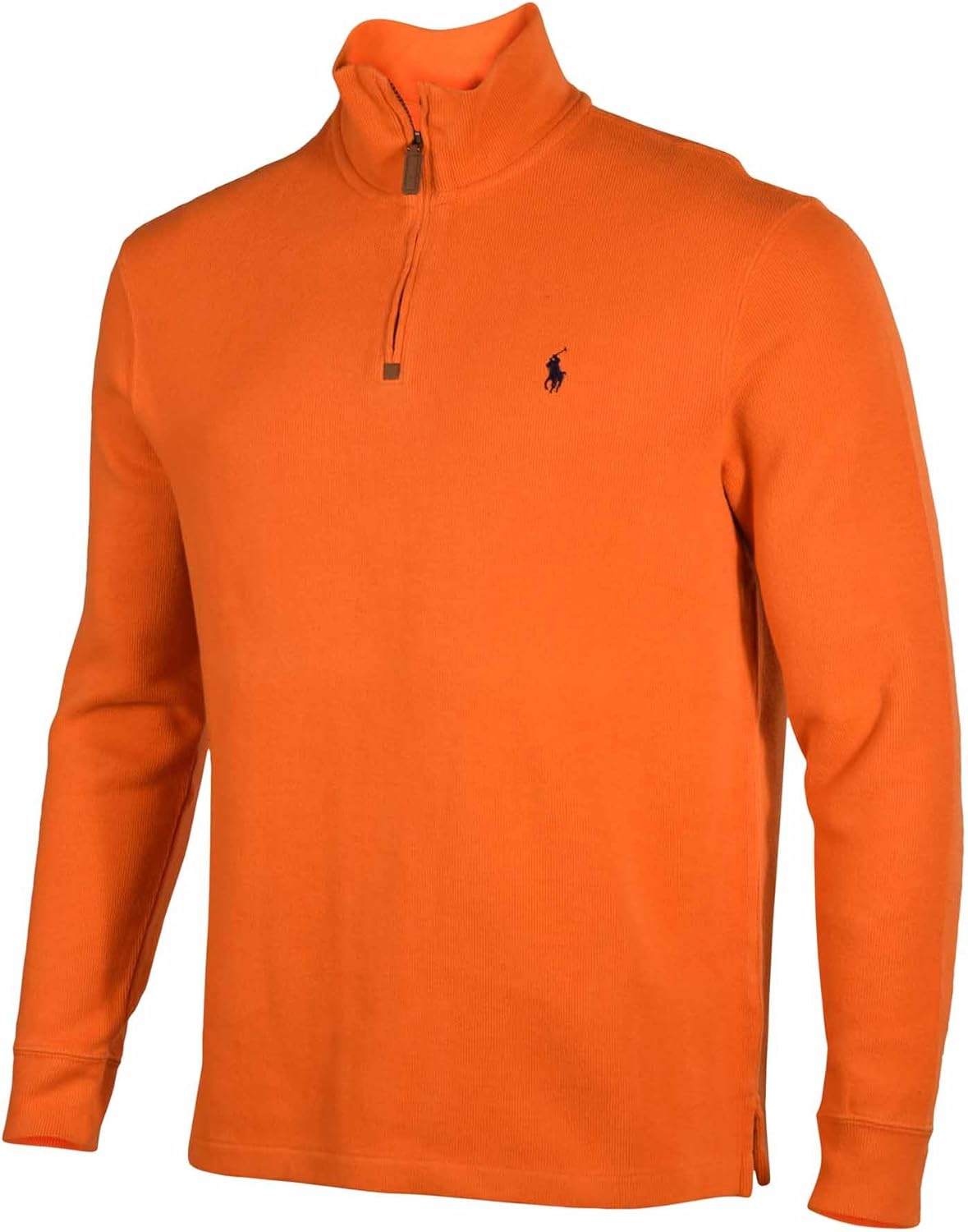 Polo Ralph Lauren Men's 1/4 Zip Pullover Sweater-Bright Orange-Small: Amazon.co.uk: Clothing