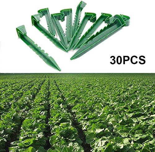 KINGLAKE 30 Pcs 5.8 inch Garden Securing Pegs Garden Hooked Netting Pegs for Fixing Fish Pond Camping Tent Weed Fabric Control (Dark Green) - Image 3
