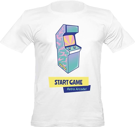Amazon アーバンシャオリンメンズレトロアーケードゲームフィットtシャツ ホワイト Tシャツ カットソー 通販