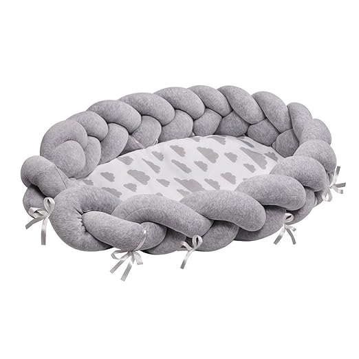 Lulando Multifunctional Baby Nest For Newborn And Babies Baby Snuggle Pod Soft And Safe Baby Nest 35 43 X 23 62 X 6 69 Inches Grey Grey Clouds White Baby Amazon Com