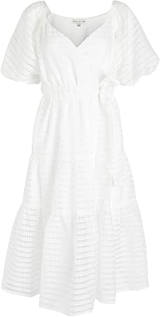 amazon white wrap dress