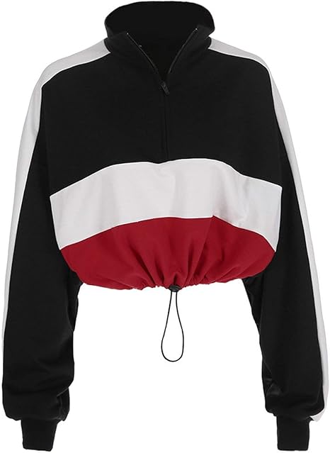 cropped turtleneck sweatshirt