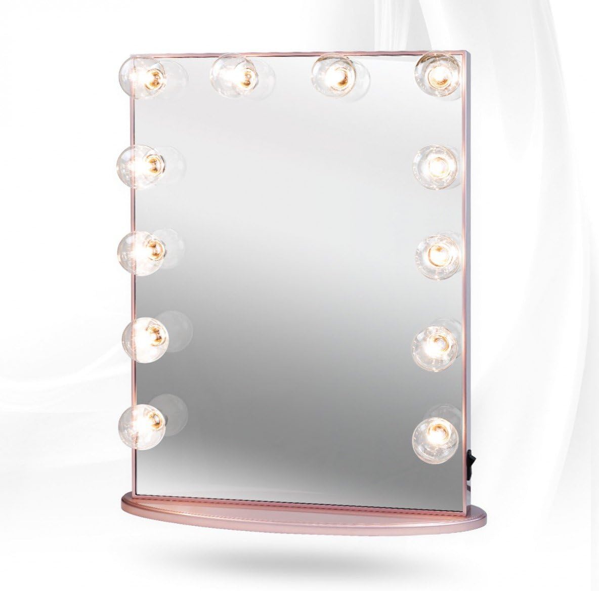 Hollywood Glow Xl Vanity Mirror By Impressions Vanity Rose Gold W Clear Bulbs Dimmable Amazon Ca Home Kitchen