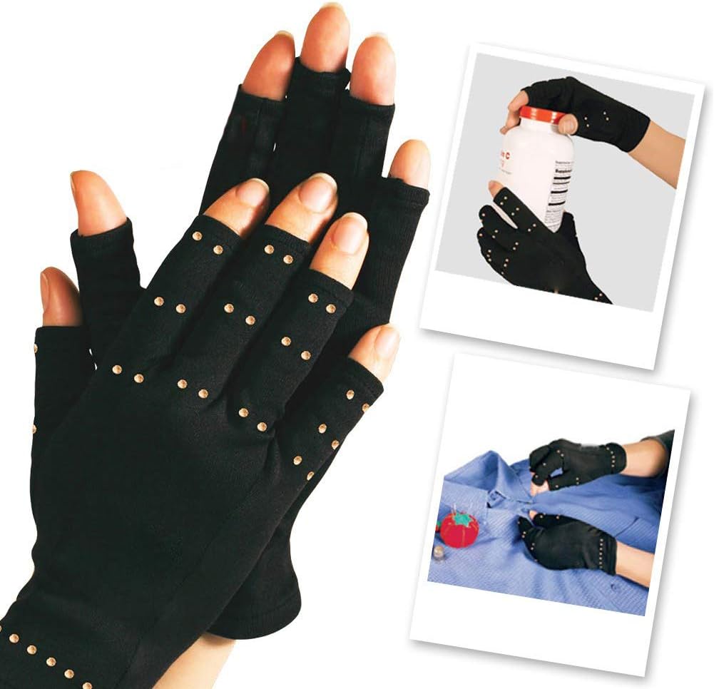 Jaxbo Therapy Gloves Fingerless, Arthritis Gloves