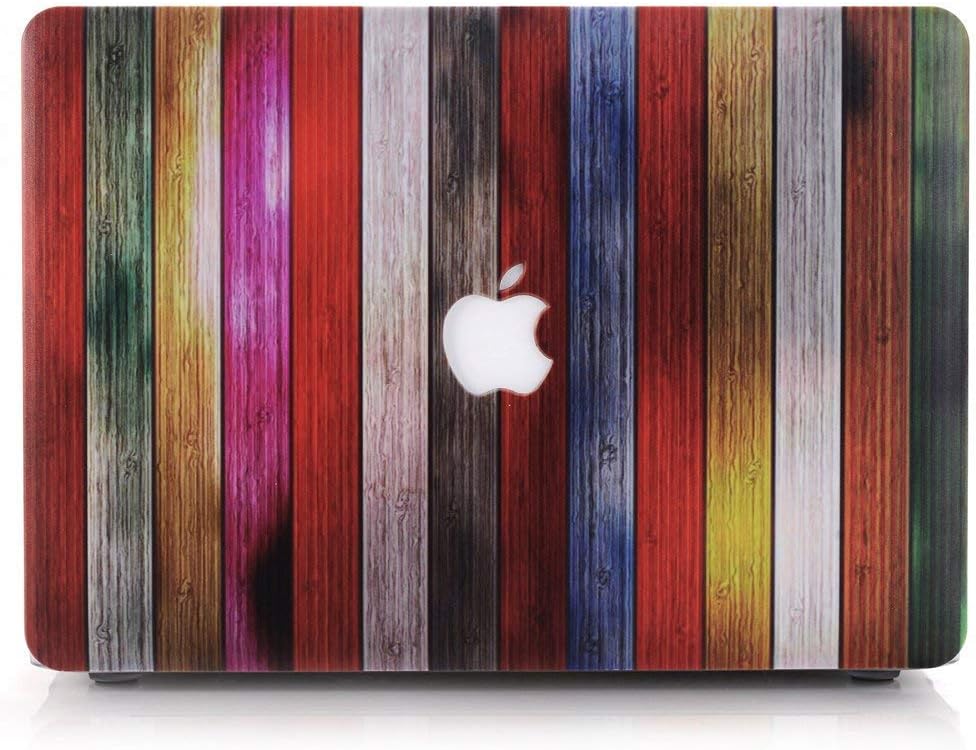 MacBook Air 13 inch Case - AQYLQ [ Wood Pattern Design] Plastic Hard Shell MacBook Air 13 Case for Apple Laptop MacBook Air Case(A1369/A1466) [Colorful Wood Texture Pattern MW-3]
