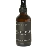 River Birch Luxury Linen and Room Spray - Leather Oud Home Signature Scent - Room Fragrance Spray - Fragrant Fresh Linen Air Freshener For Bedding - Handmade in Texas - 4 oz Glass Amber Bottle
