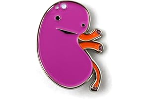 I Heart Guts Kidney Enamel Pin – Kidney Surgery Recovery, Renal Health Awareness, Dialysis & Transplant Support, Nephrologist Gift, CKD Awareness, Kidney Disease Fighter, Get Well Present