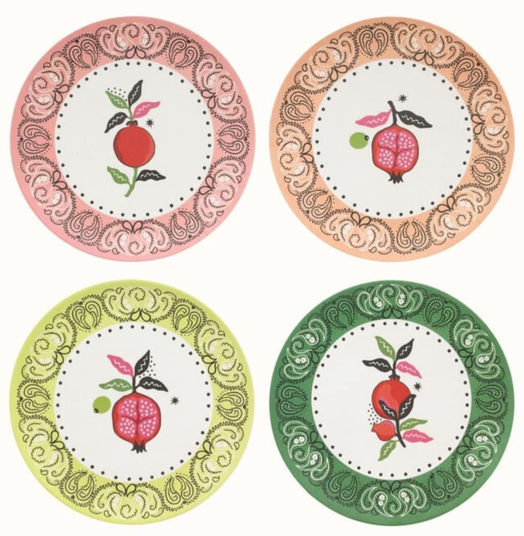 Cath Kidston Set of 4 Pomegranate Side Plates