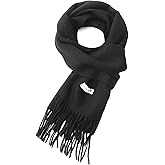 linişte 100% Wool Scarf - Men and Women Winter Warm Soft Luxurious Solid Colors Gift Box