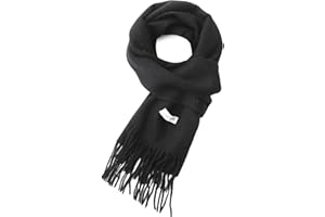 linişte 100% Wool Scarf - Men and Women Winter Warm Soft Luxurious Solid Colors Gift Box