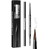 MAVENI Browcharm Microblading Eyebrow Pencil for Women,0.1mm Ultra-Fine Mechanical Pencil,Draws Tiny Brow Hairs and Fills in Sparse Areas and Gaps,Makeup Brow Definer Waterproof (mini 04 Red Brown)