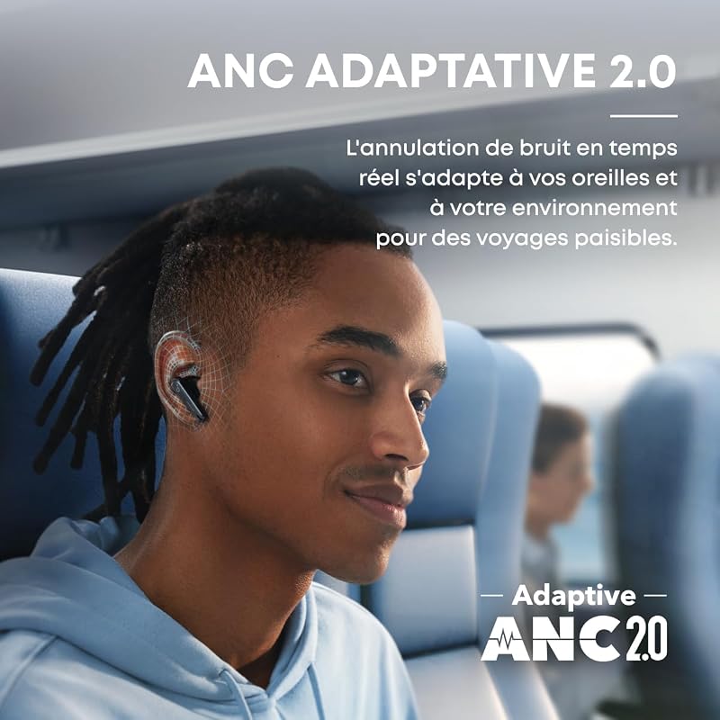 par Anker Liberty 4 NC Écouteurs Bluetooth sans Fil 5.3. avec ANC
